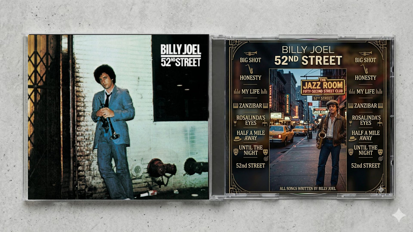 Billy Joel – 52nd Street FanMade CD Edition | Jazz Rock Pop Collector’s Edition | Exclusive Custom CD Release