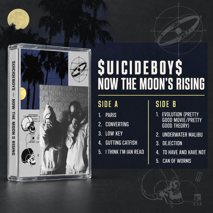 $uicideboy$ Cassette Tape Collection – Grey/Grey, Eternal Grey, I Want to Die in New Orleans, Stop Staring at the Shadows, Long Term Effects of Suffering – Vintage Hip Hop & Underground Rap