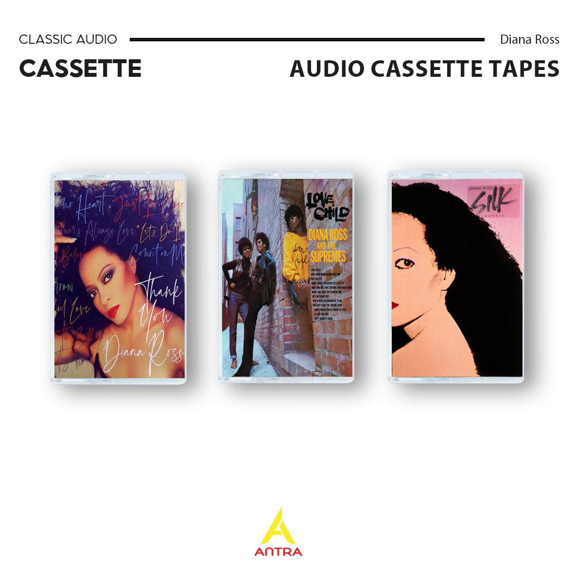 Diana Ross Cassette Tape Collection – Hand-Recorded Soul, Motown & Classic Pop Mixtape Set