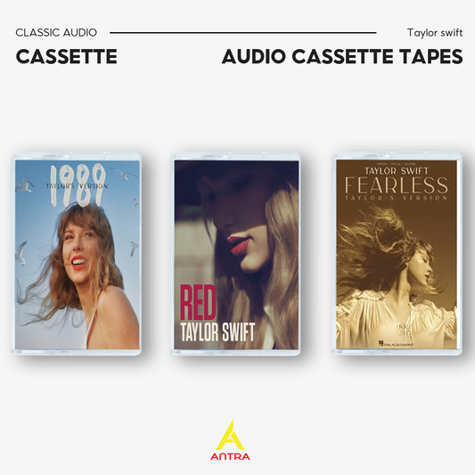 Taylor Swift Cassette Tape Set – 1989 (Taylor’s Version), Red (Taylor’s Version), Fearless (Taylor’s Version) – Vintage Pop & Country Collection
