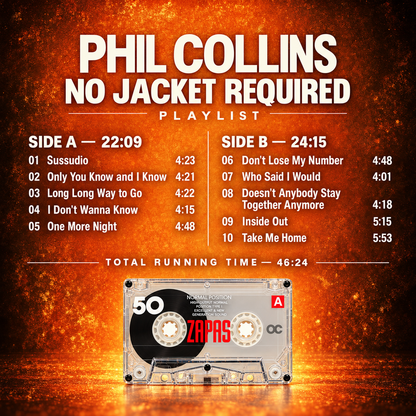 Phil Collins Handmade Cassette Tape Collection