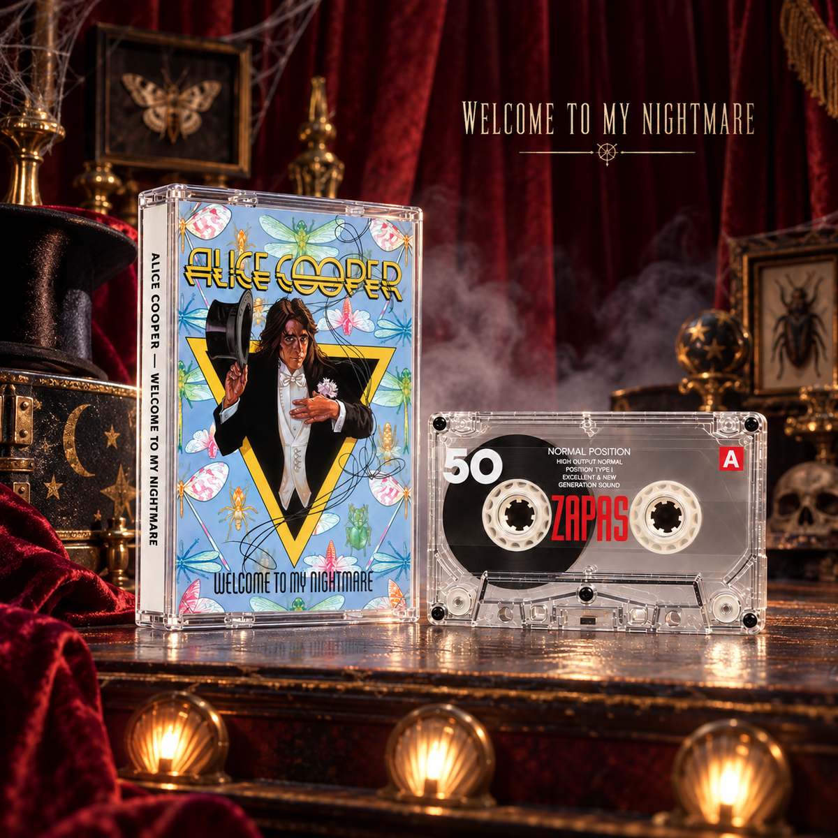 Halloween Cassette Tape Collection – Set of 5 Gothic Horror Albums – Retro Music Gift – Spooky Collector’s Edition