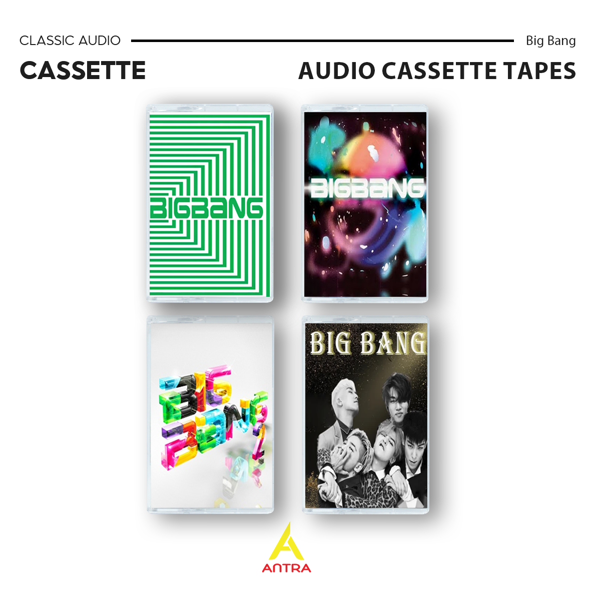BigBang Cassette Tape Collection – Retro Hand-Recorded KPop Mixtapes for Collectors