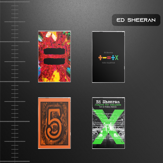 Ed Sheeran Cassette Collection – Equals, Tour Collection, 5 EPs & Jumpers for Goalposts – Pop & Acoustic Tape Set