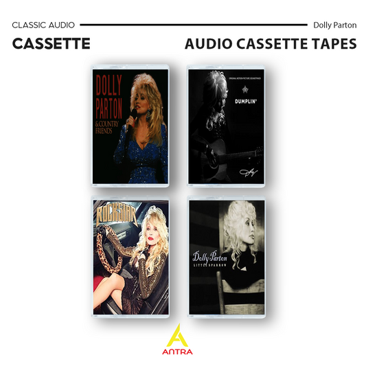 Dolly Parton Cassette Collection – Little Sparrow, Dumplin’ Soundtrack, Rockstar & Country Friends – Country Music Set