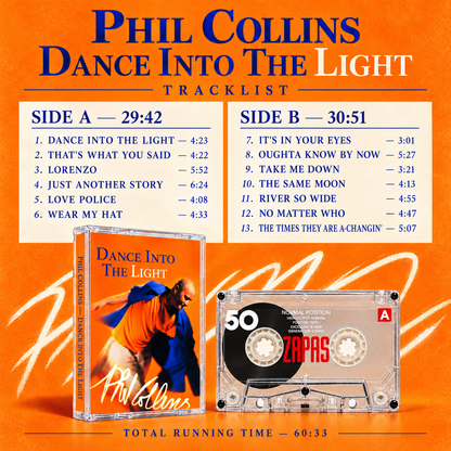 Phil Collins Handmade Cassette Tape Collection