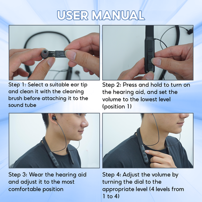 High-end Bluetooth Wired Hearing Aid TJZJY-LT01, Clear Hearing, Easy Connection, 12-Month Warranty