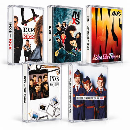 INXS Cassette Tape Collection – Classic New Wave & Pop Rock Albums
