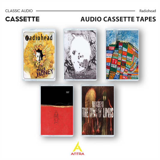 Radiohead Cassette Tape Collection – Pablo Honey, A Moon Shaped Pool, Hail to the Thief & More – Alternative Rock Essentials