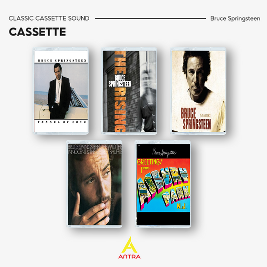 Bruce Springsteen Retro Cassette Tape Collection – Hand-Recorded Classic Rock & Heartland Rock Mixtape Set