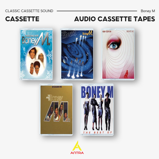 Boney M Retro Cassette Tape Collection – Hand-Recorded Disco, Funk & Pop Hits Mixtape Set