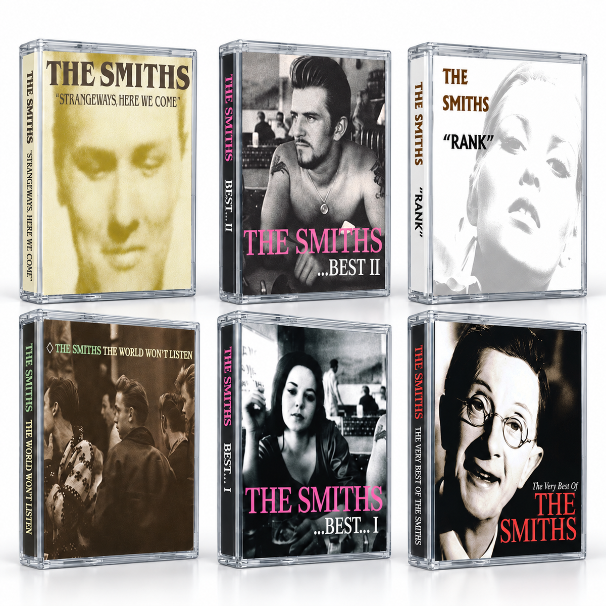 The Smiths Cassette Tape Set – Strangeways Here We Come, Best I, Rank, The World Won’t Listen, Best II – Vintage Indie Rock & Alternative Collection