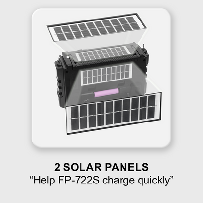 Multi-Band Radio FP-722S | AM FM SW, Bluetooth, Solar Powered & Free USB and Free Shipping