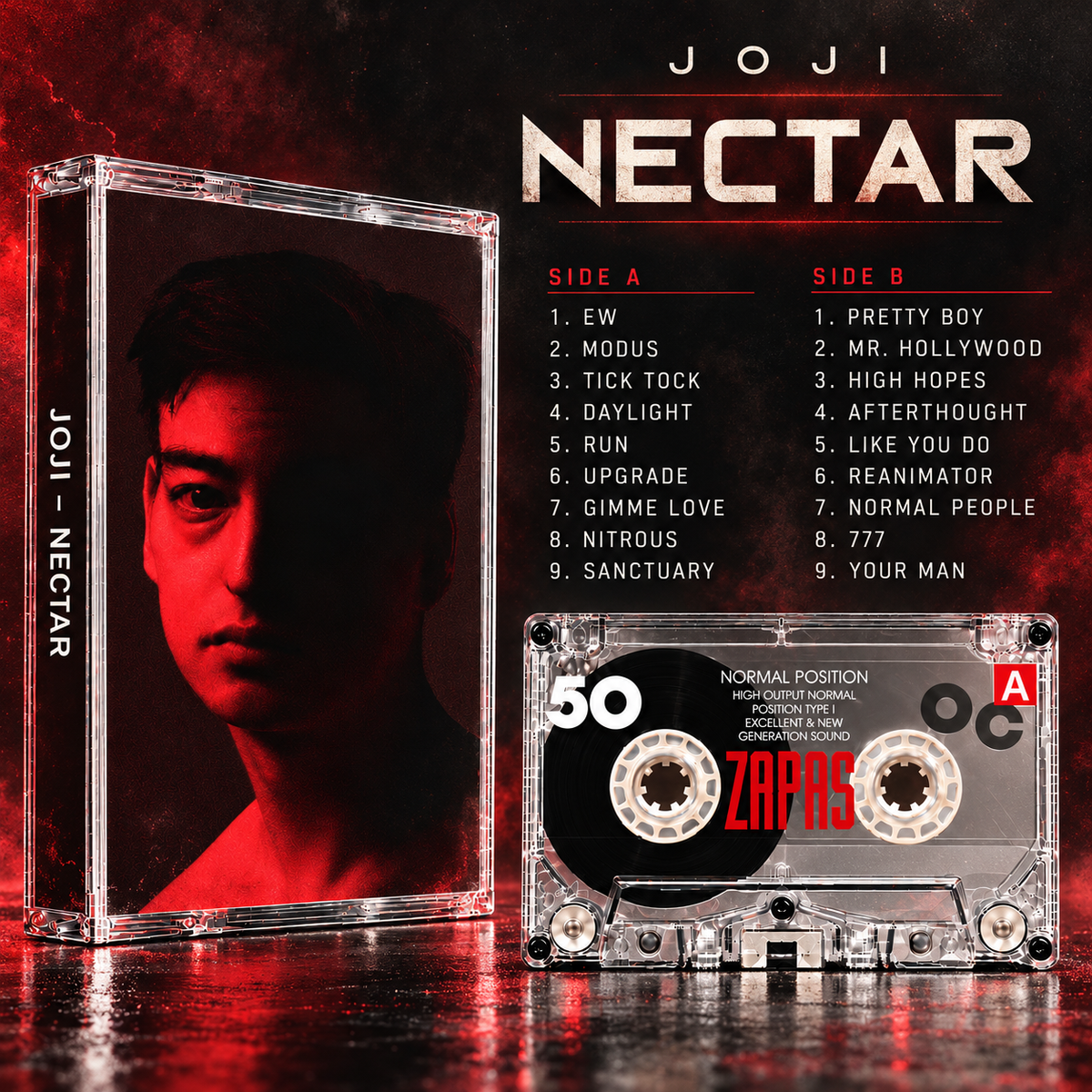 joji Ballads 1 nectar セット Joji Cassette Tape Collection – Retro Hand-Recorded Mixtapes