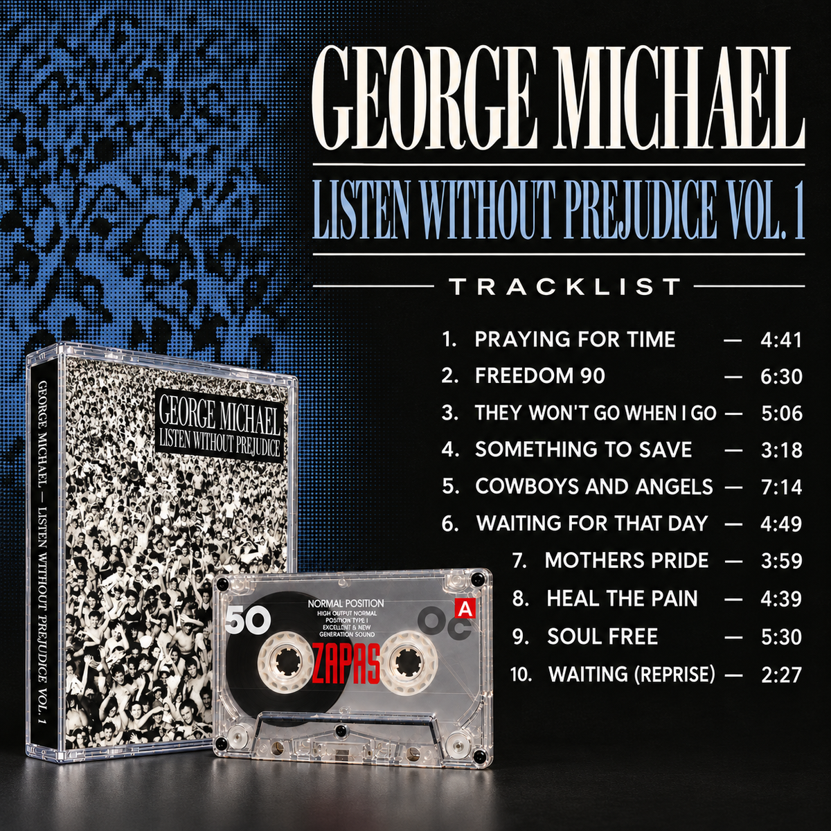 George Michael Handmade Cassette Collection – Faith, Listen Without Prejudice Vol. 1 & Older