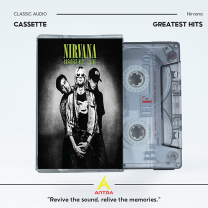 Nirvana Live & Greatest Hits Cassette Tape Collection – Vintage Grunge & Alternative Rock