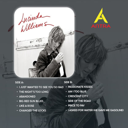 Lucinda Williams Cassette Tape Collection – Car Wheels on a Gravel Road, Essence, West & More – Country Folk Rock Classics