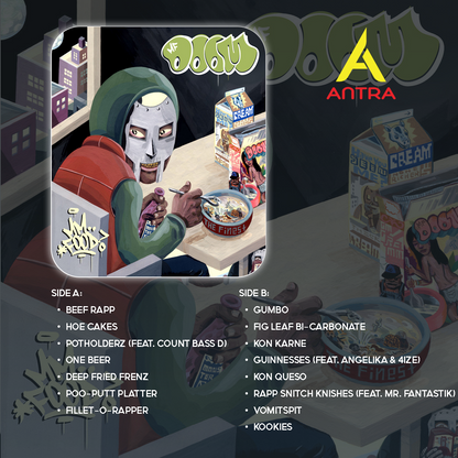 MF DOOM Vintage Cassette Tape Collection – Madvillainy, MM..Food, Operation Doomsday, Born Like This, Take Me To Your Leader – Collectible Hip Hop Mixtape
