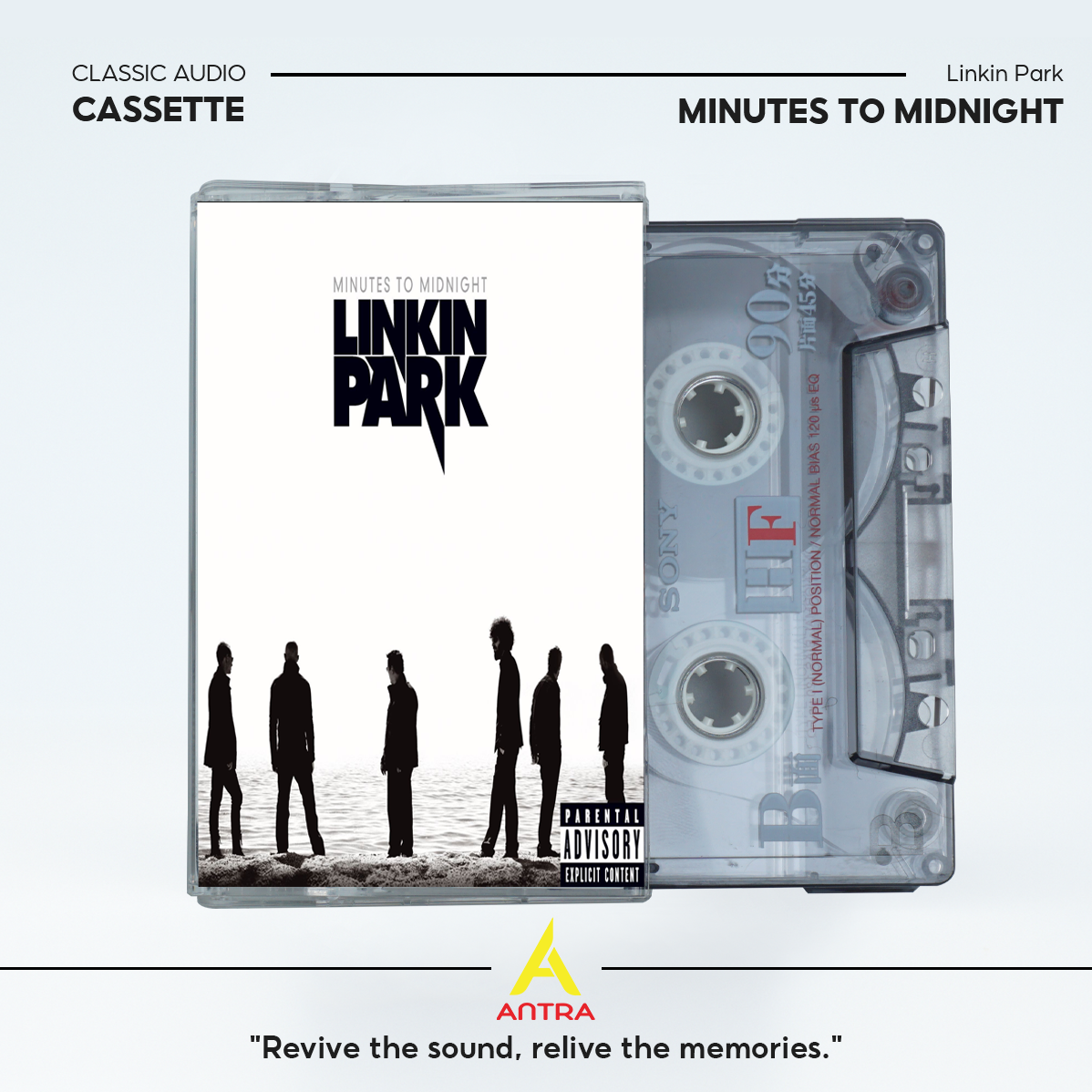 Linkin Park Retro Cassette Tape Collection – Hybrid Theory, Meteora, Minutes to Midnight, A Thousand Suns, Living Things – Vintage Mixtape for Collectors