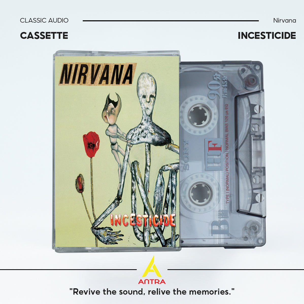 Nirvana Vintage Cassette Tape Collection – Hand-Recorded Grunge & Alternative Rock Mixtape Set