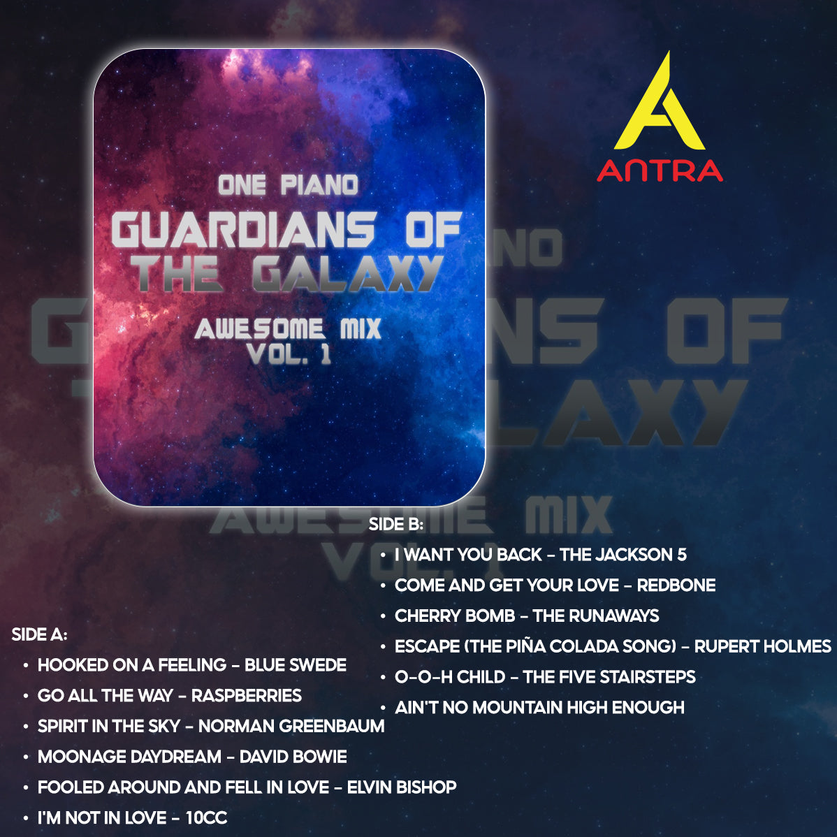 Guardians of the Galaxy Cassette Tape Set - Awesome Mix Vol. 1, 2, 3 - Retro Marvel Soundtrack Collection