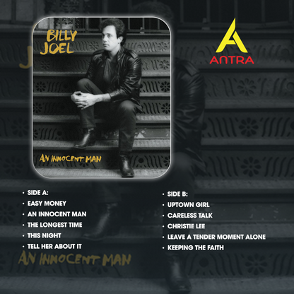 Billy Joel Retro Cassette Tape Collection – The Stranger, 52nd Street, Glass Houses, An Innocent Man, The Nylon Curtain – Vintage Mixtape for Collectors