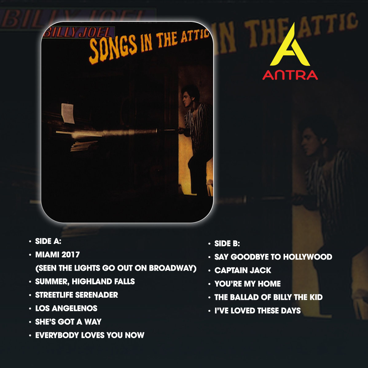 Billy Joel Vintage Cassette Tape Set – Piano Man, River of Dreams, Turnstiles, Songs in the Attic, Storm Front – Retro Collectible Mixtape
