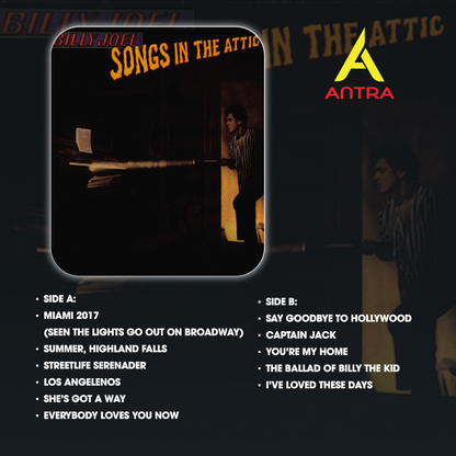 Billy Joel Vintage Cassette Tape Set – Piano Man, River of Dreams, Turnstiles, Songs in the Attic, Storm Front – Retro Collectible Mixtape