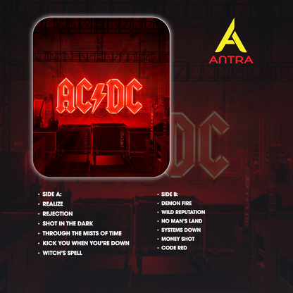 AC/DC Retro Cassette Tape Collection – Hand-Recorded Hard Rock & Classic Rock Mixtape Set