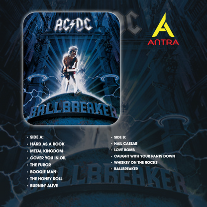 AC/DC Retro Cassette Tape Collection – Hand-Recorded Hard Rock & Classic Rock Mixtape Set