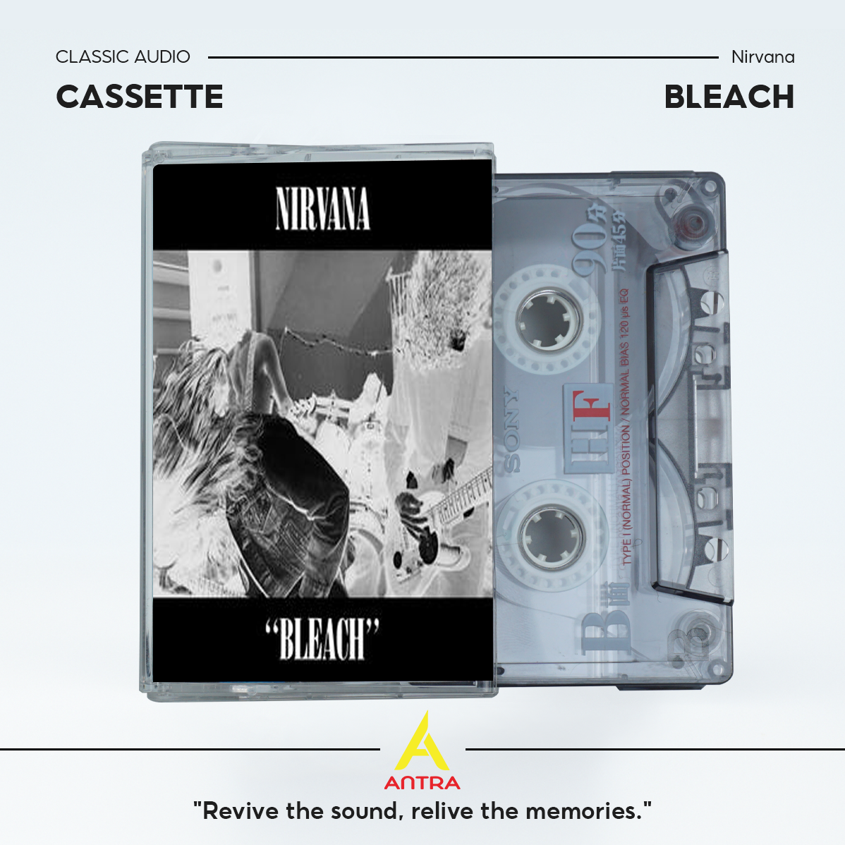 Nirvana Vintage Cassette Tape Collection – Hand-Recorded Grunge & Alternative Rock Mixtape Set