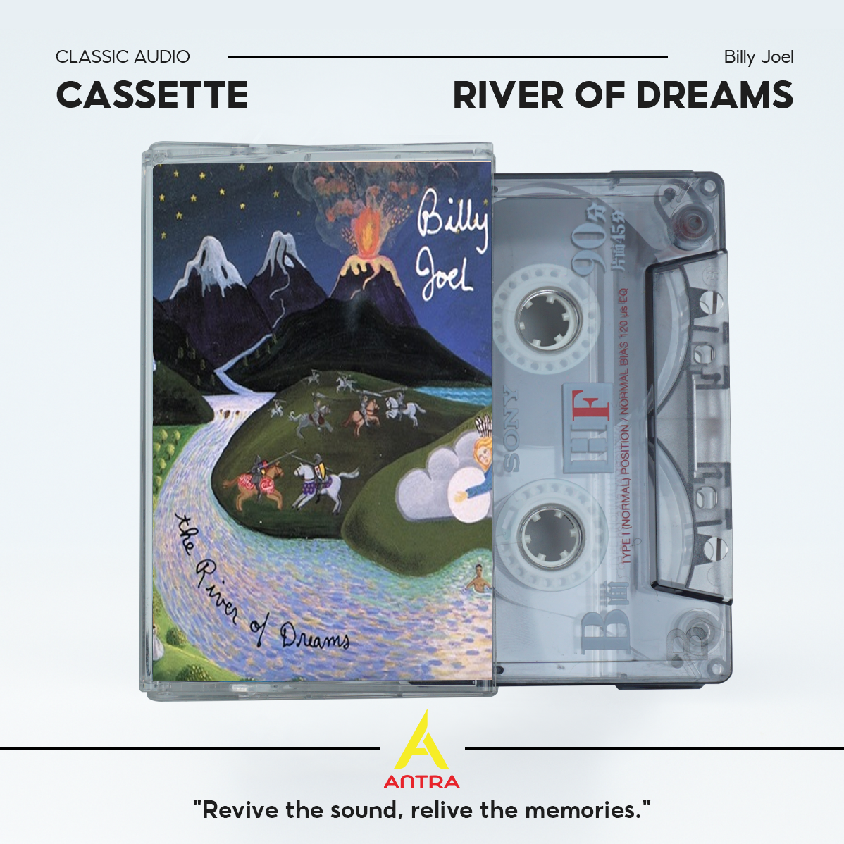 Billy Joel Vintage Cassette Tape Set – Piano Man, River of Dreams, Turnstiles, Songs in the Attic, Storm Front – Retro Collectible Mixtape