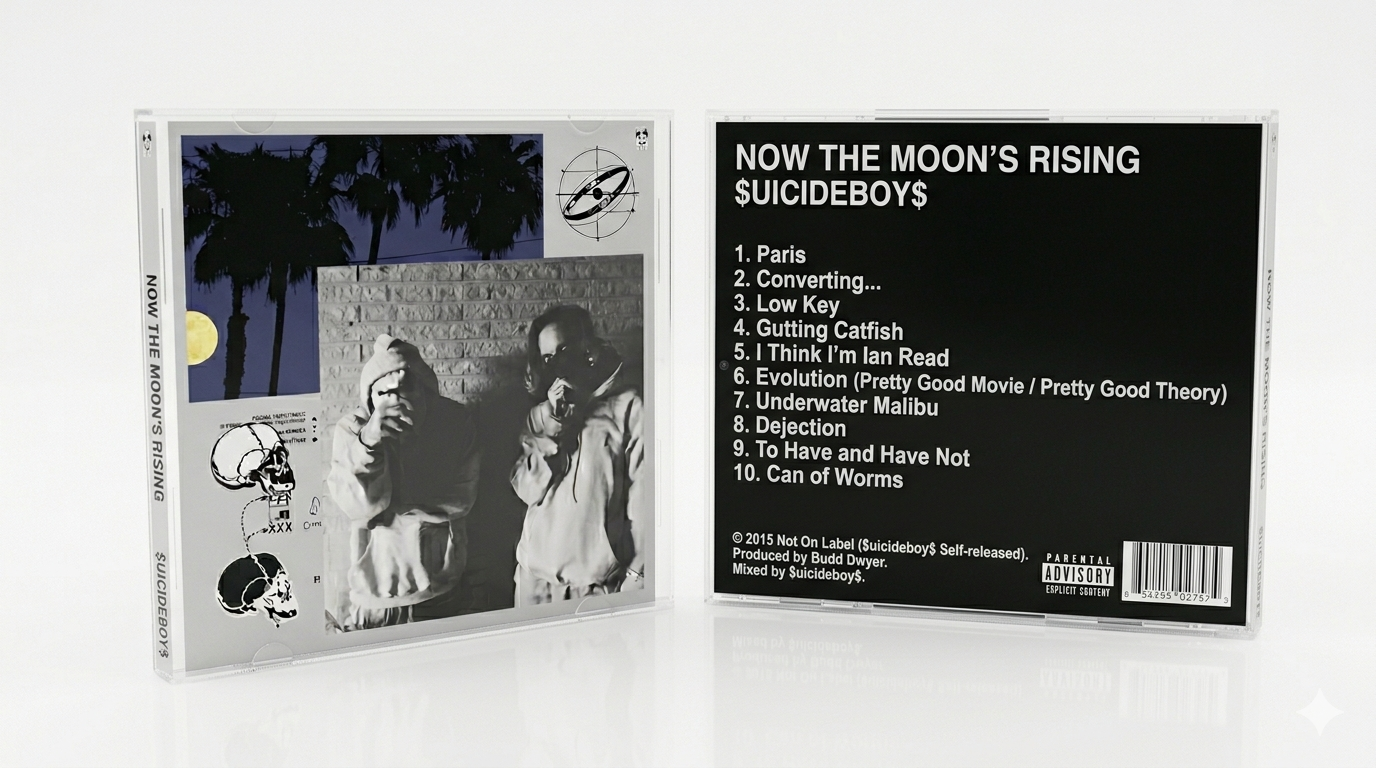 $uicideboy$ – Now The Moon’s Rising | FanMade CD Edition | Underground Rap Collectible