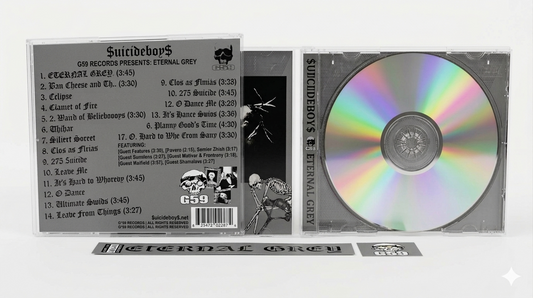 $uicideboy$ -  Eternal Grey CD FanMade Underground Rap Album | Custom Collectible Music Gift 💿