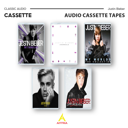 Justin Bieber Retro Cassette Tape Set – Vintage Hand-Recorded Mixtape Collection
