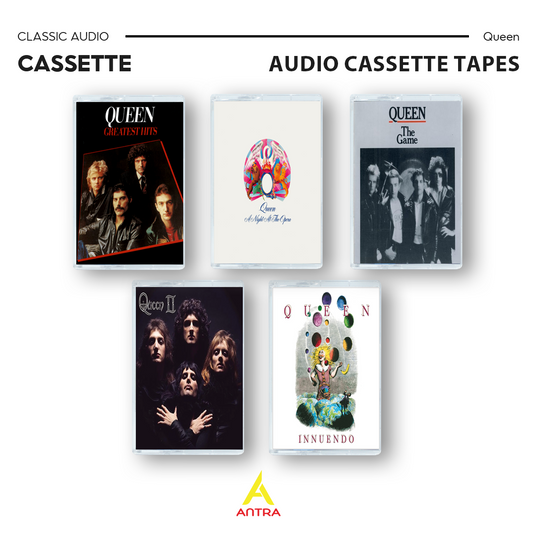 Queen Retro Cassette Tape Collection – Hand-Recorded Vintage Rock Mixtape Set
