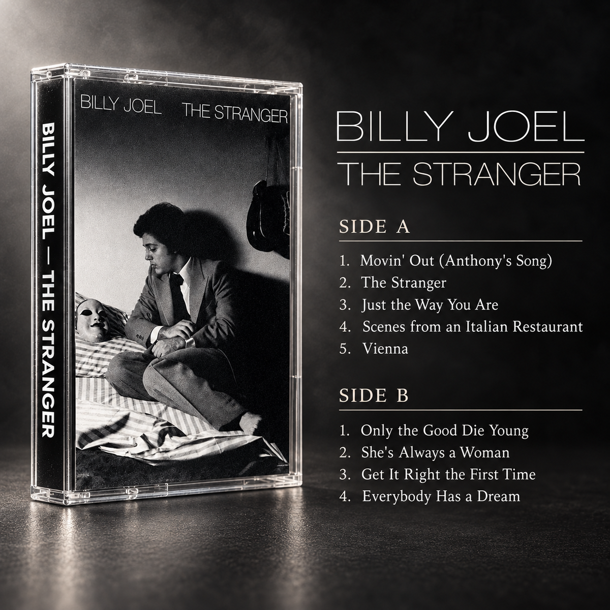 Billy Joel Retro Cassette Tape Collection – Vintage Mixtape for Collectors