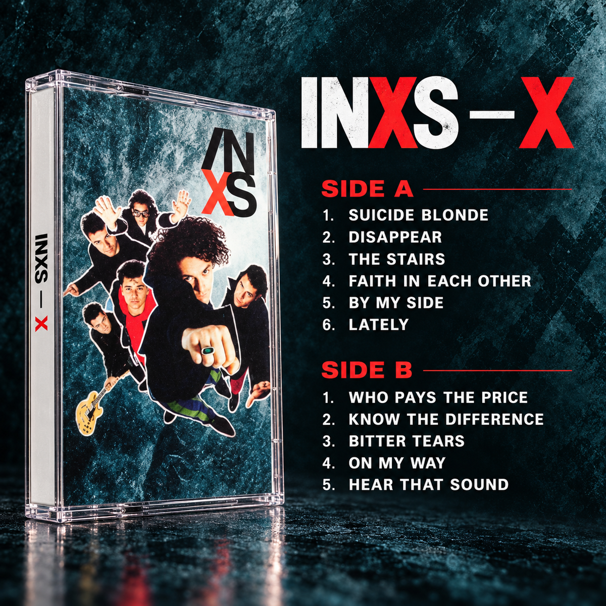 INXS Cassette Tape Collection – Classic New Wave & Pop Rock Albums