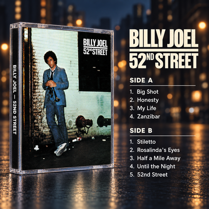 Billy Joel Retro Cassette Tape Collection – Vintage Mixtape for Collectors