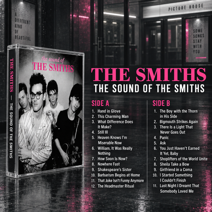 The Smiths Cassette Tape Collection – Hatful of Hollow, The Queen Is Dead, The Sound of The Smiths, Louder Than Bombs, Meat Is Murder – Vintage Indie Rock & Alternative Mixtape