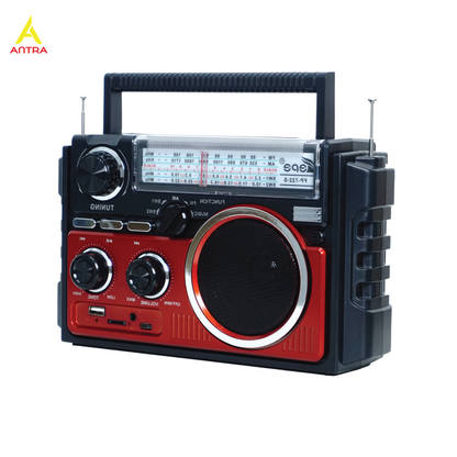 Multi-Band Radio FP-722S | AM FM SW, Bluetooth, Solar Powered & Free USB and Free Shipping