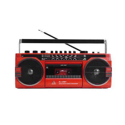 Retro Radio Cassette ANTRA EL-149BT – Bluetooth, SD, Multi-Band Radio, Dual Speakers & Free USB and 1 Cassette Tape