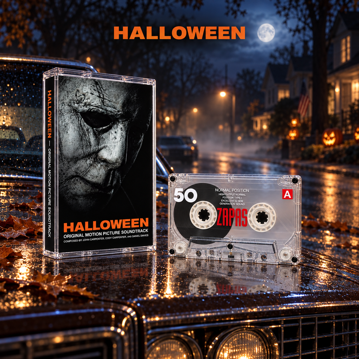 Halloween Cassette Tape Collection – Set of 5 Gothic Horror Albums – Retro Music Gift – Spooky Collector’s Edition