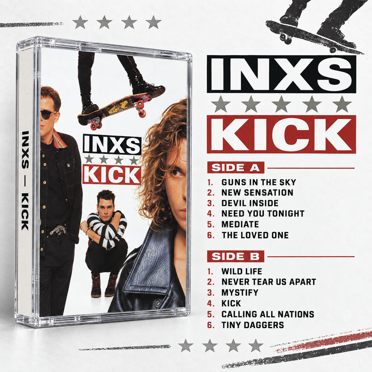 INXS Cassette Tape Collection – Classic New Wave & Pop Rock Albums