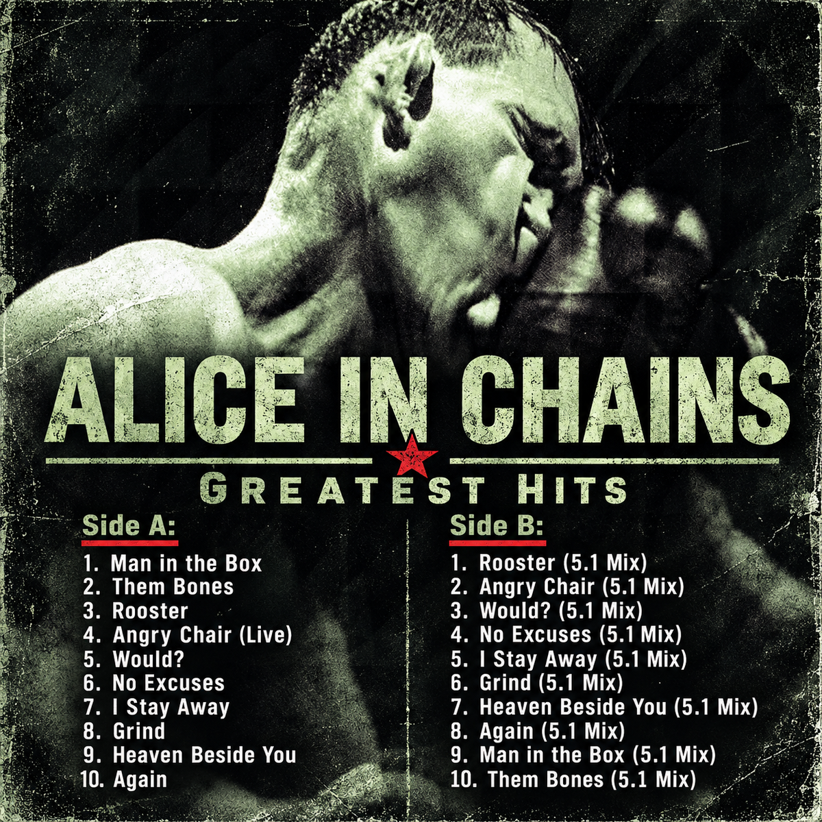 Alice In Chains Cassette Tape Collection – Classic Grunge & Alternative Rock Albums