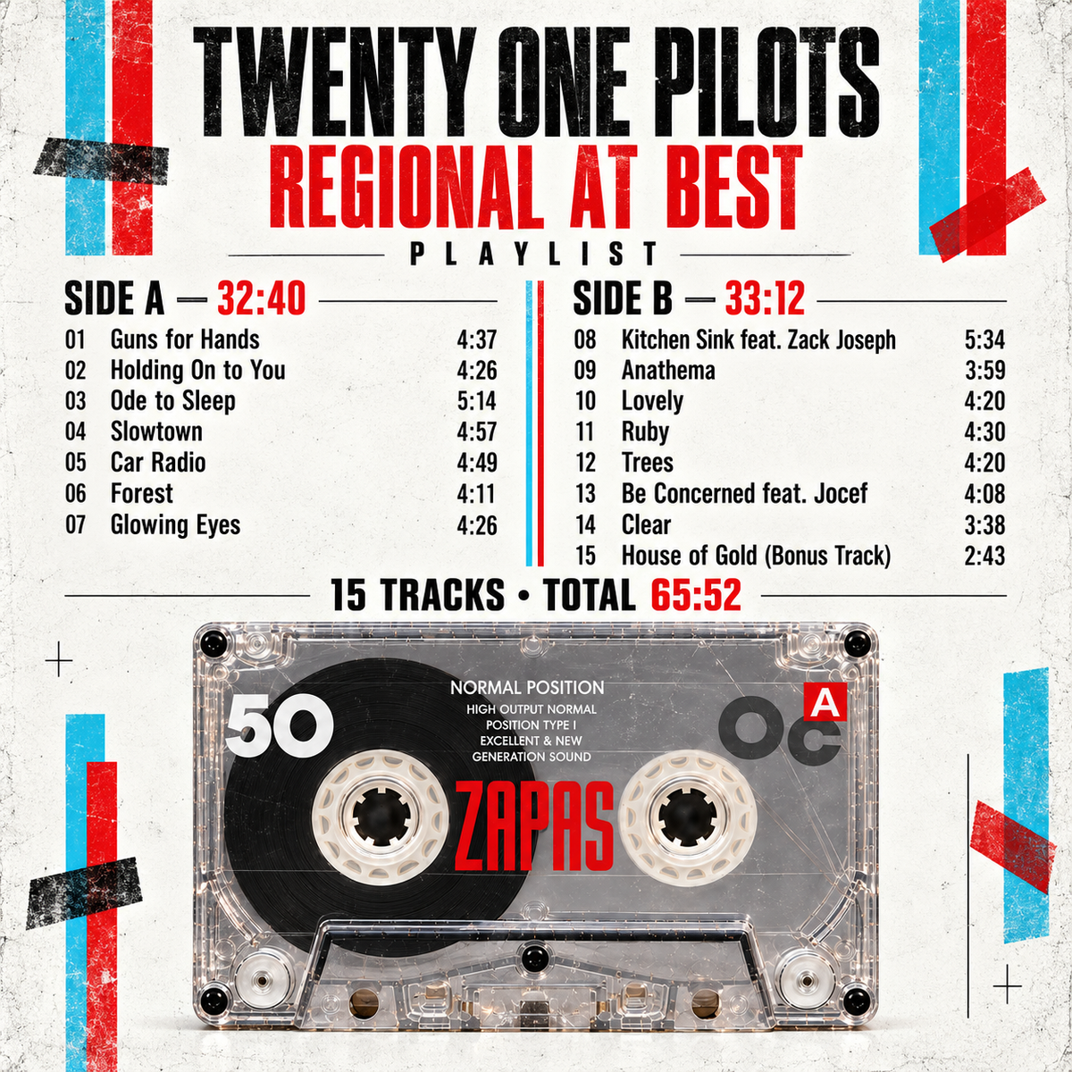 Twenty One Pilots Cassette Collection