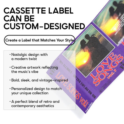 Love Ballads Cassette Collection – Handmade 80s & 90s Inspired Romantic Mixtapes