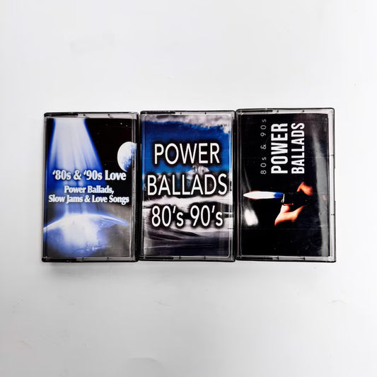 Power Ballads Cassette Tapes – Handmade 80s & 90s Love Songs Mixtape