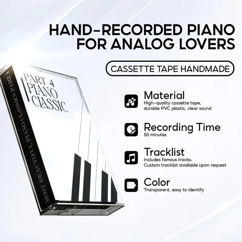 Timeless Piano Melodies for Quiet Moments (Part 1-4) - Cassette Tape Collection - Classical Piano Music