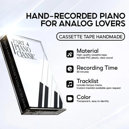 Timeless Piano Melodies for Quiet Moments (Part 1-4) - Cassette Tape Collection - Classical Piano Music